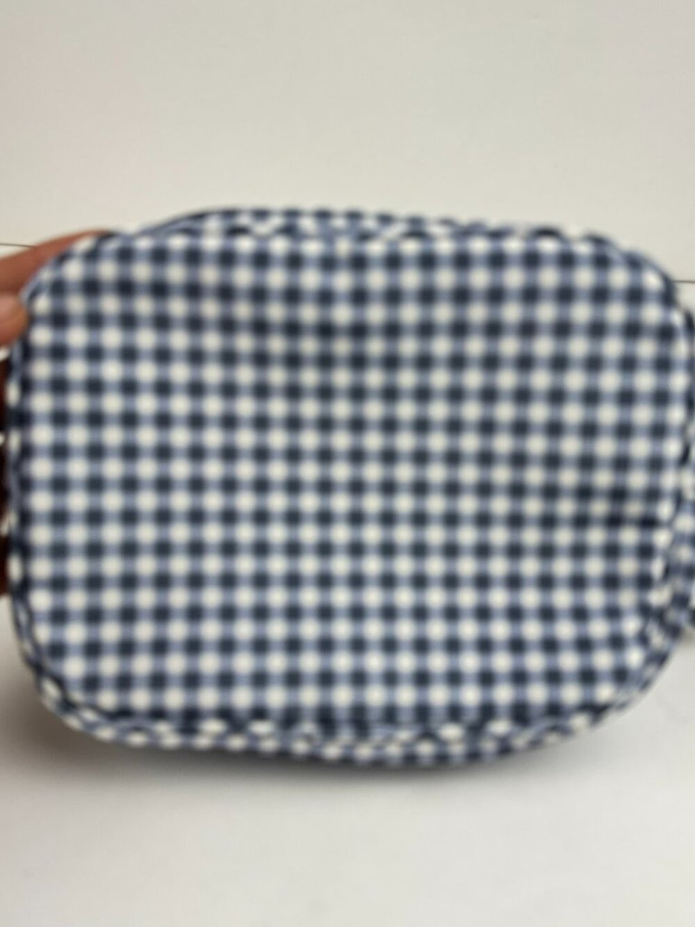 Cloud Island Blue White Gingham Toiletry Travel Bag Cosmetic Pouch Organizer - Picture 6 of 6